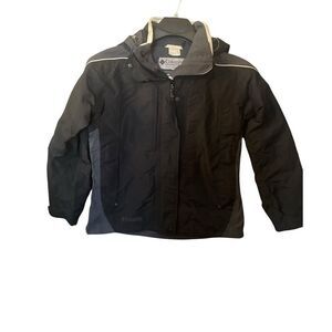 - Columbia Women's 3-in-1 Interchange Jacket Black Size M Waterproof Hooded